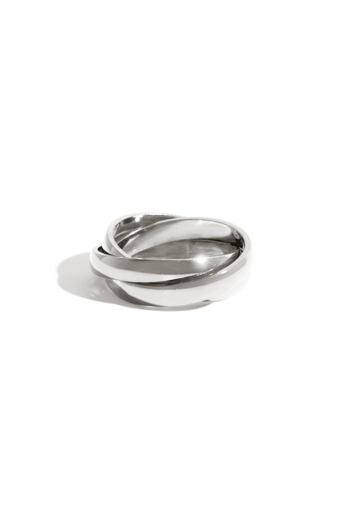 Bague En Argent Massif Avec Triple Nacre – Taille 55 – Occasion