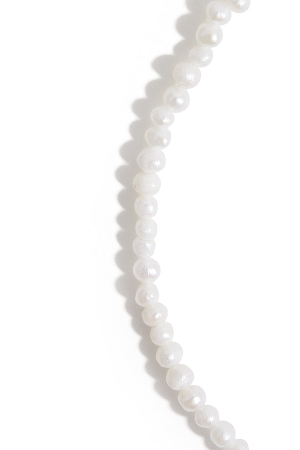 Freshwater Pearl Anklet in Silver