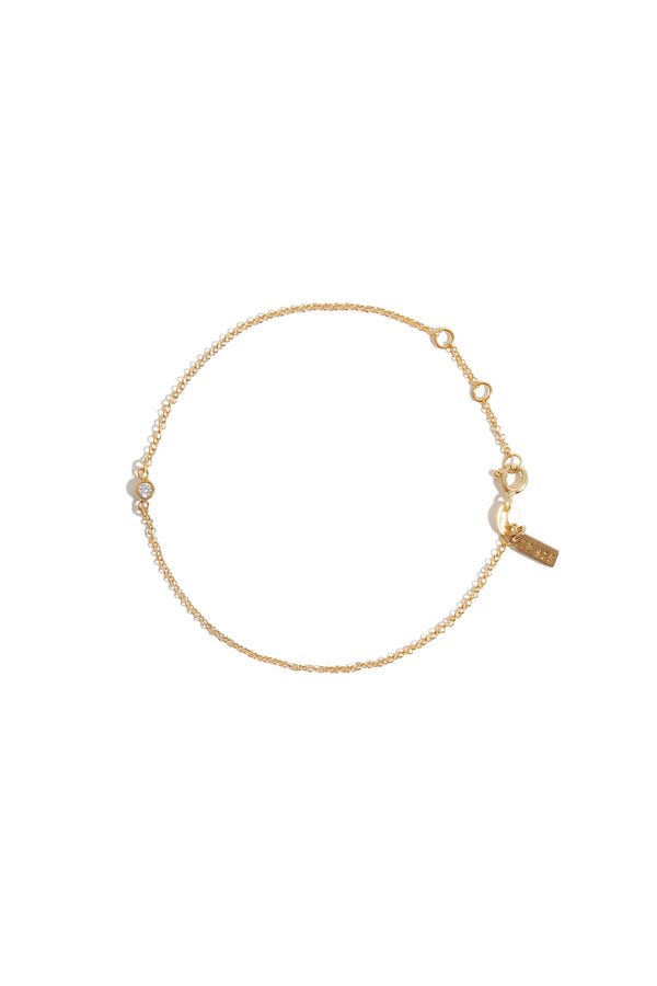 Solitaire Bracelet in Gold