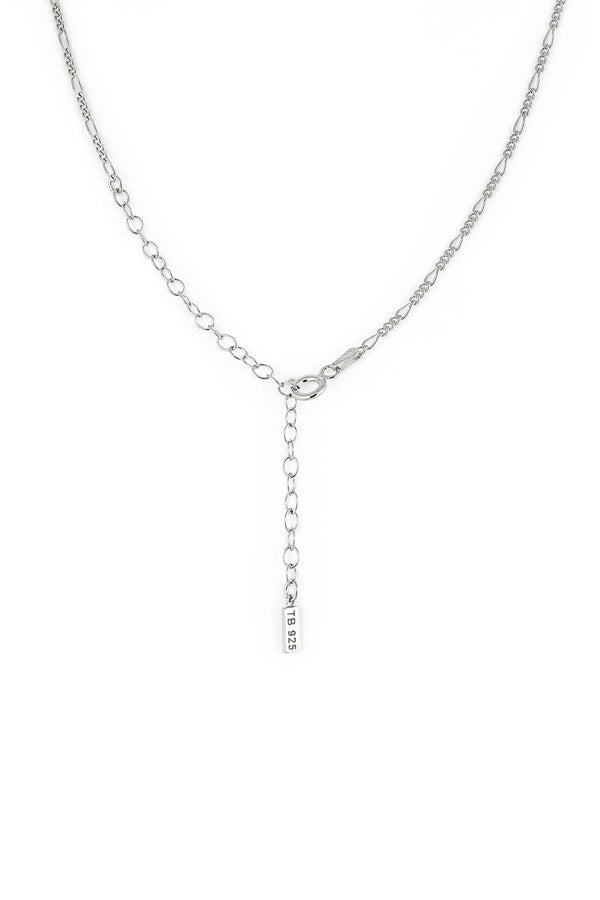Delicate Figaro Chain in Silver