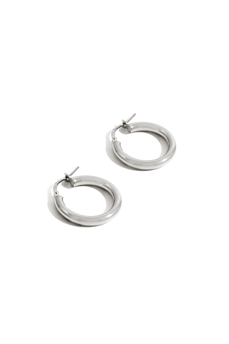Bold Hoops in Silver