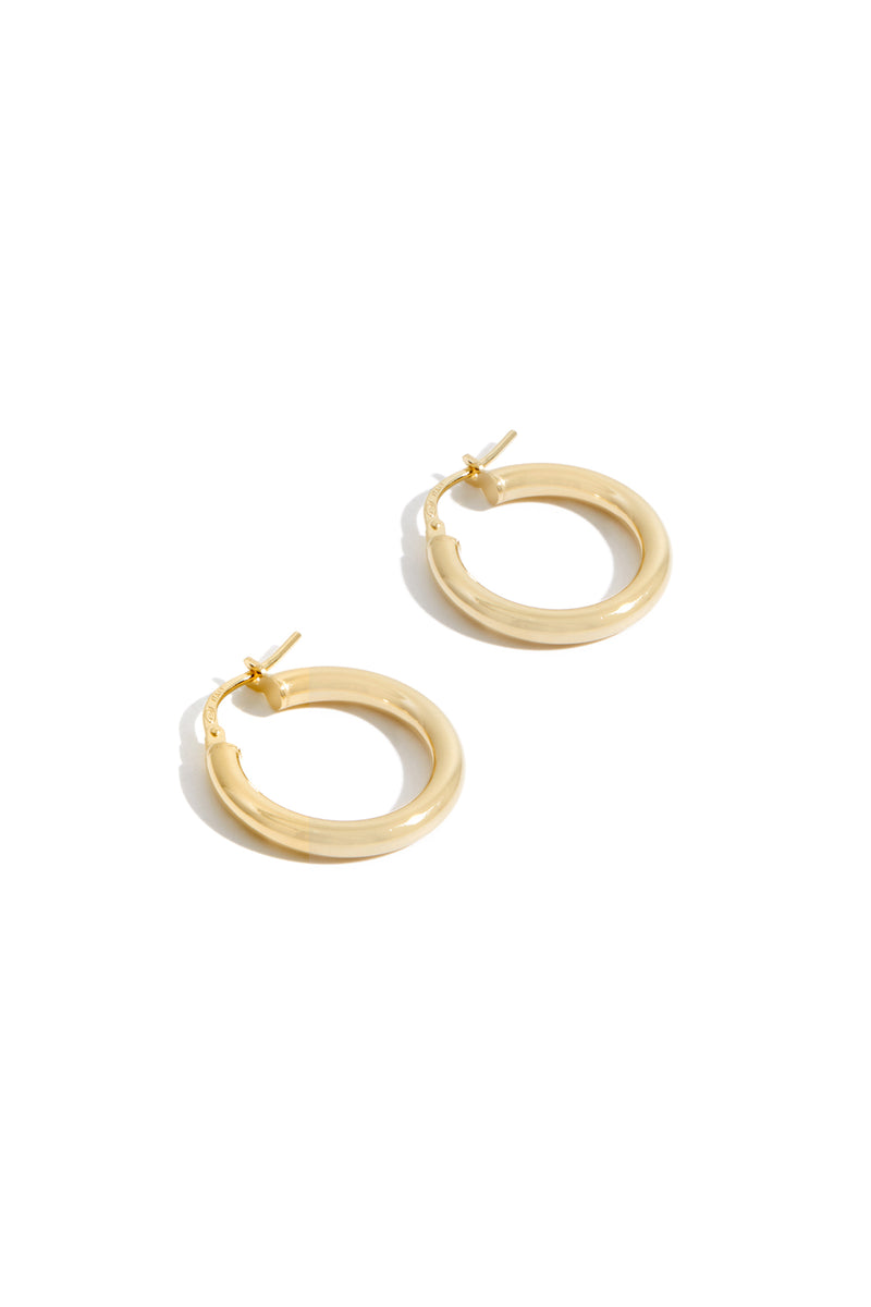 Bold Hoops in Gold