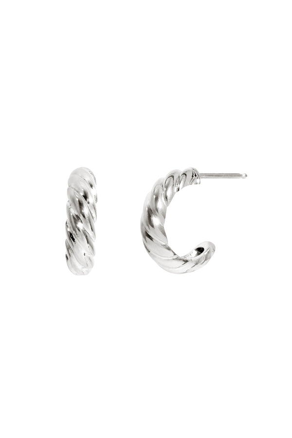 Parisian Hoops in Silver