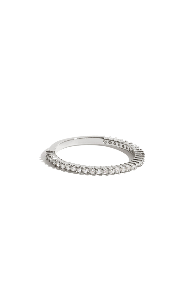 Delicate Infinity Ring in Silver