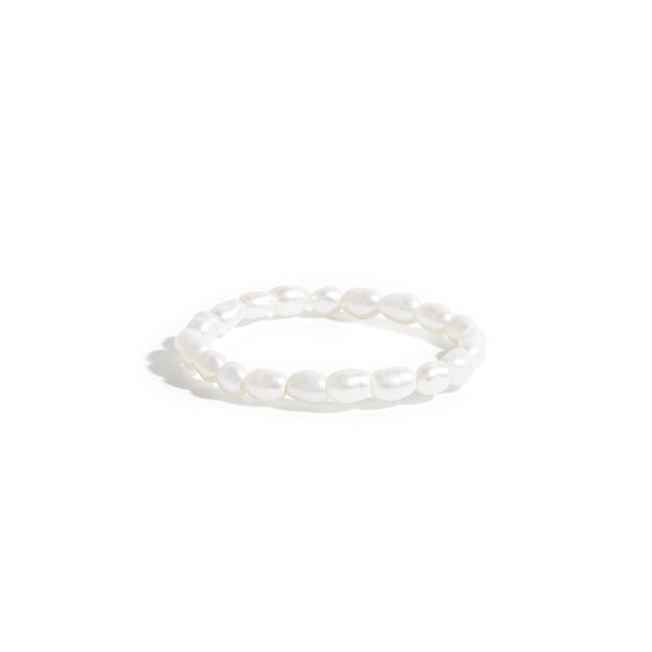 Pearl infinity ring sales