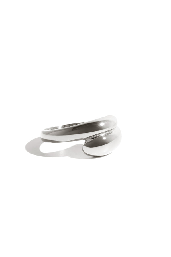 Twin Dome Ring in Silver