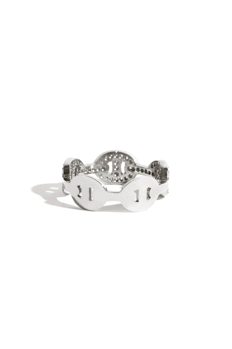 Bague Grain de Café Pavée en Argent – Le Manoir®