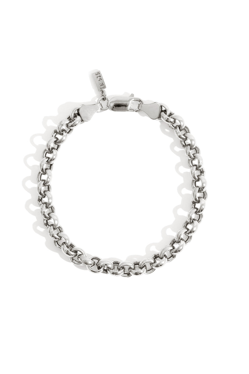 Bracelet Rolo Audacieux en Argent