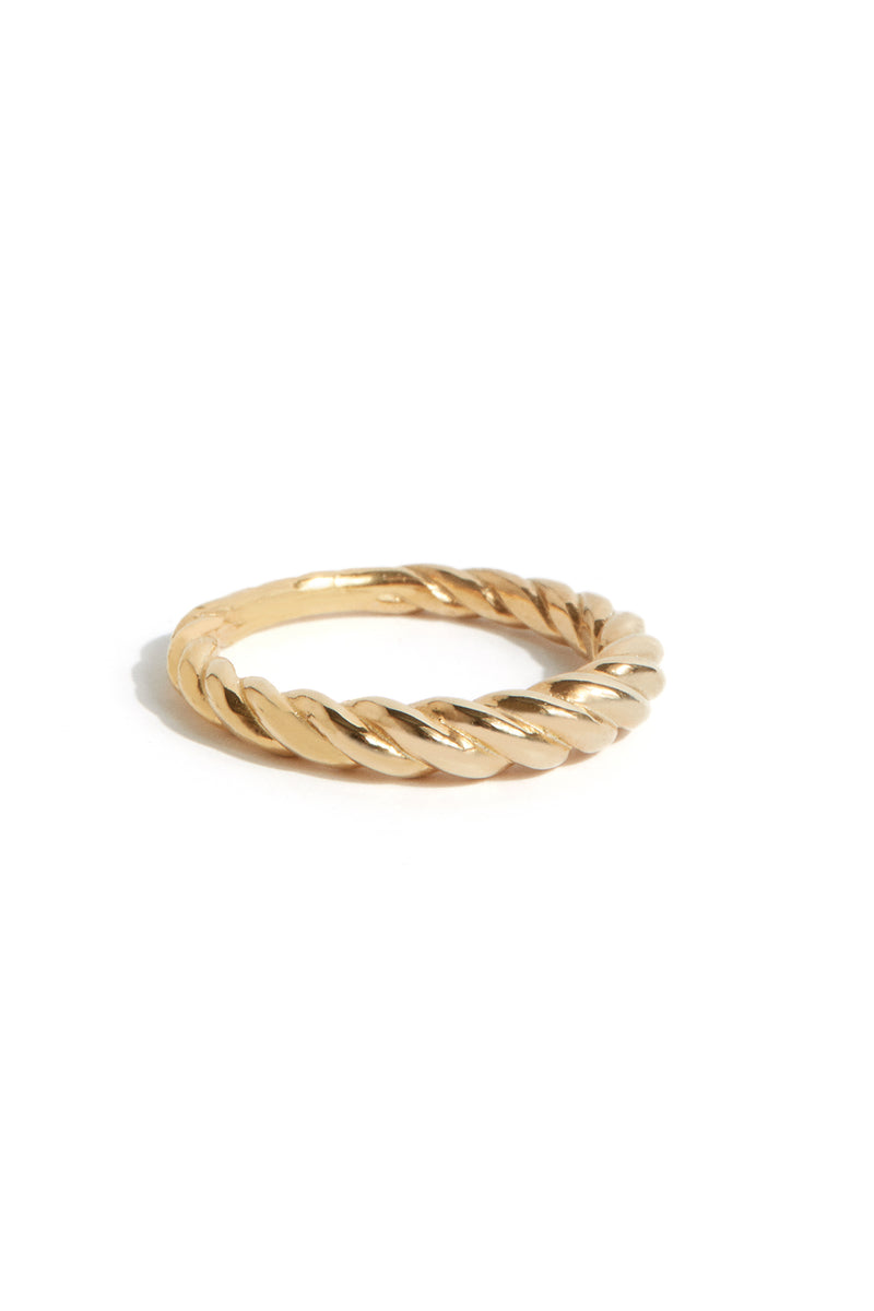 Maxi Braided Ring in Gold