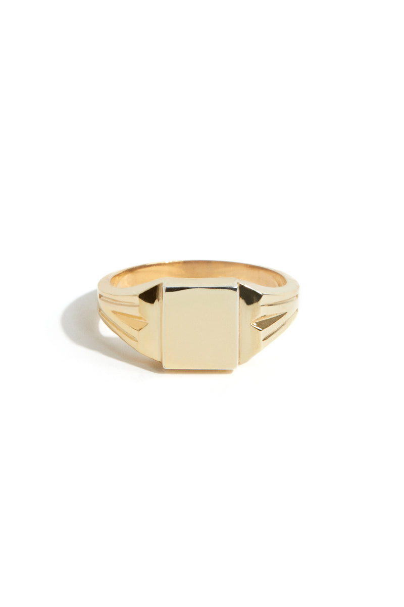 Square Signet Ring in Gold