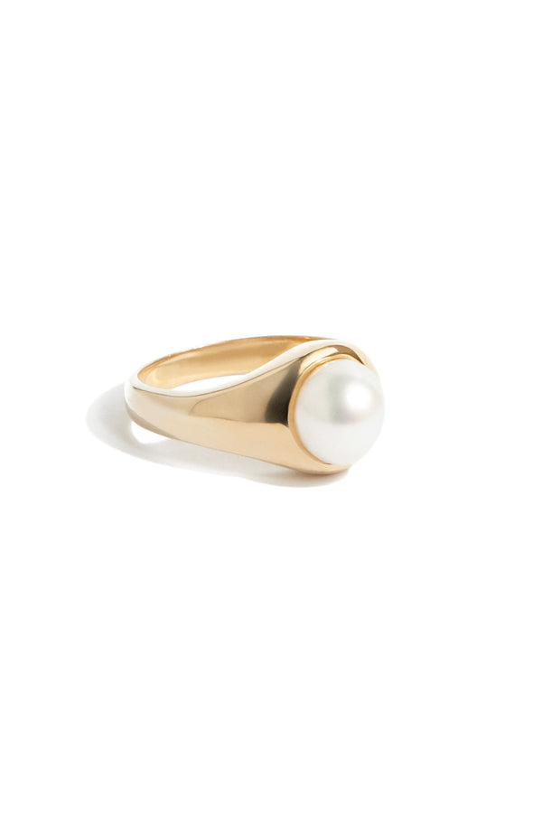 Freshwater Pearl Ring in Gold