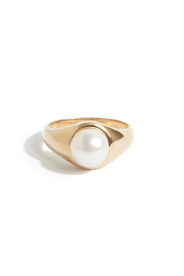 Freshwater Pearl Ring in Gold