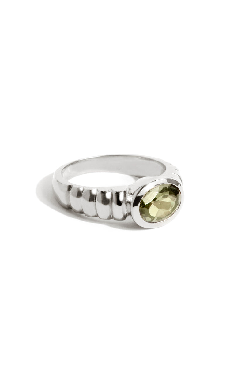 Oval Art Deco Ring in Silver – Le Manoir®