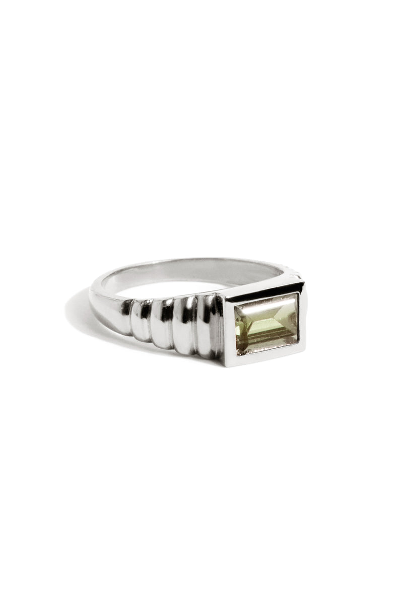 Baguette Art Deco Ring in Silver