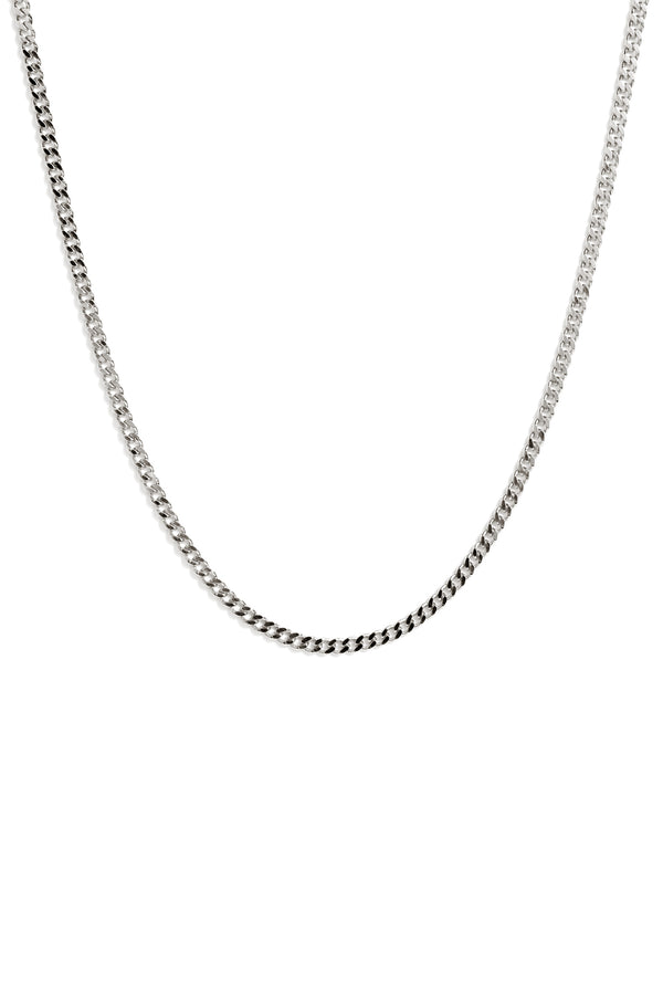 Regular Curb Chain in Silver