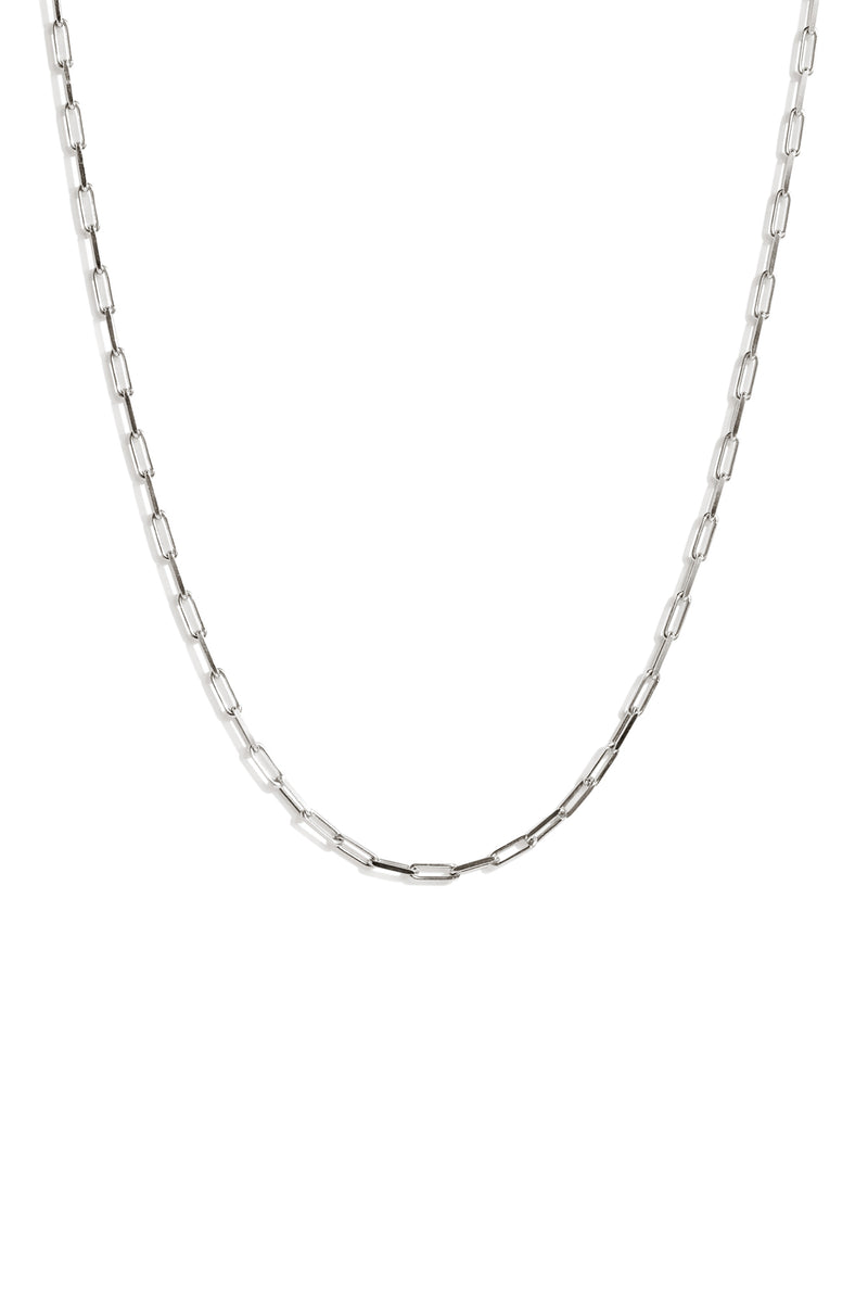 Paper Clip Chain in Silver