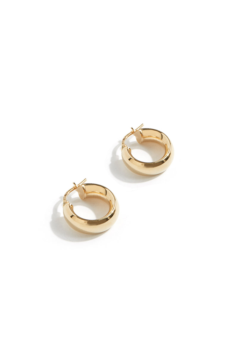 Baby Chunky Hoops in Gold
