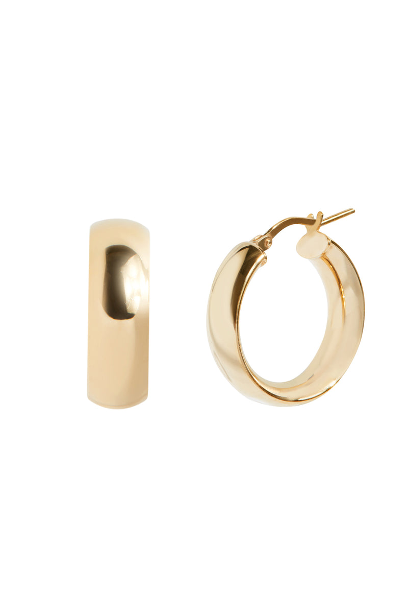 Chunky Hoops in Gold