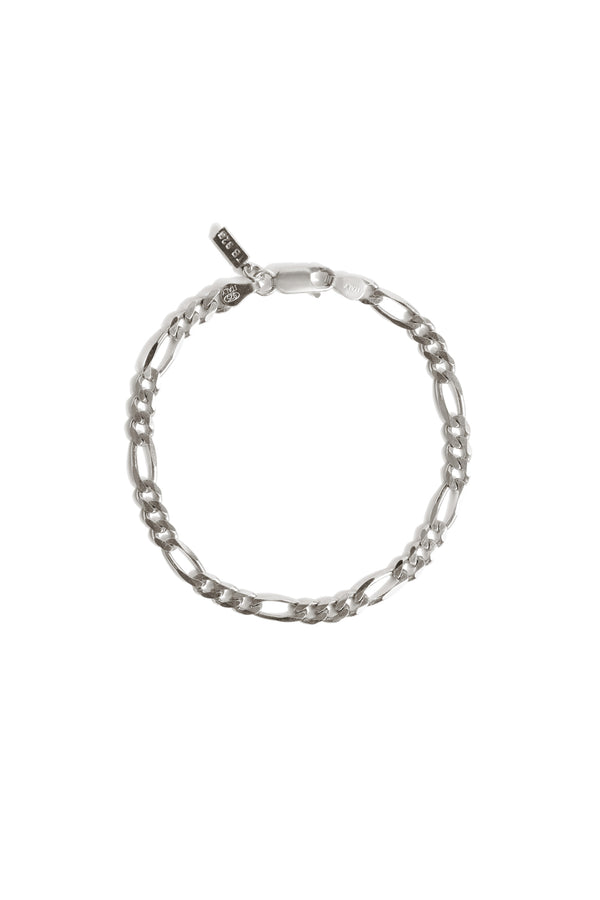 Figaro Bracelet in Silver